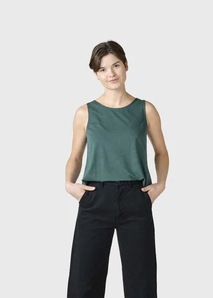 Klitmøller Collective Klitmøller Collective Basic Top Aliya, Petrol (moss green), – Produktbild 1 von 3