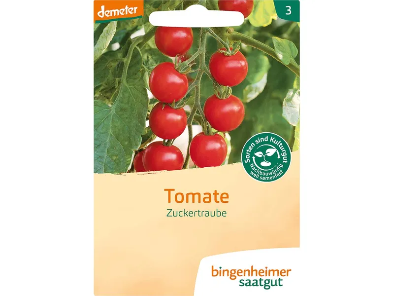 Bingenheimer Saatgut Cocktailtomaten Zuckertraube – Produktbild 1 von 2