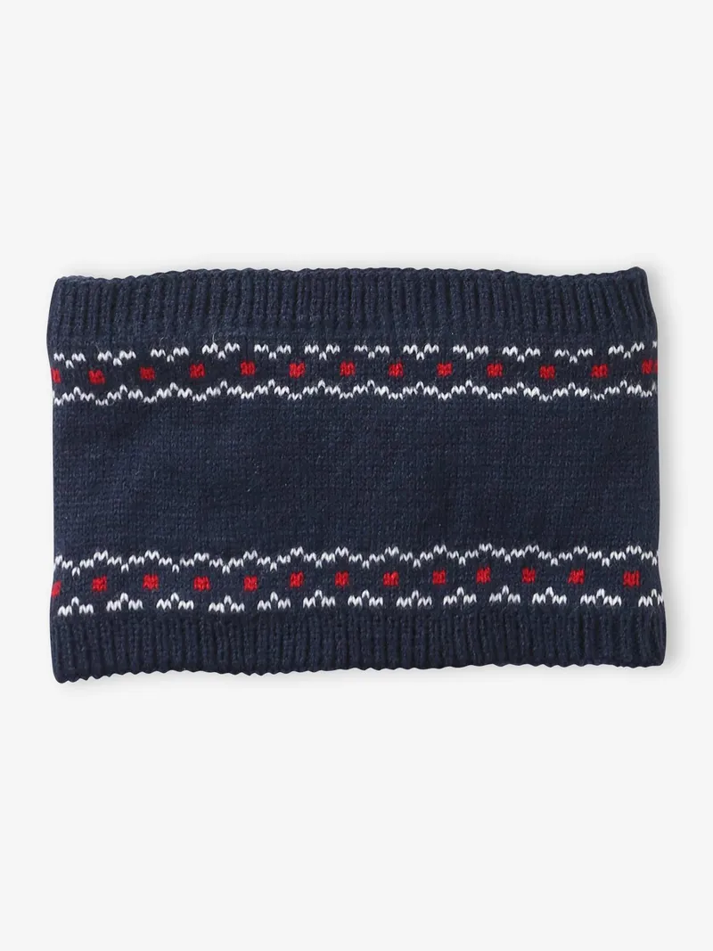 Vertbaudet Baby-Set aus Mütze mit Pompon, Marine, – Produktbild 3 von 4