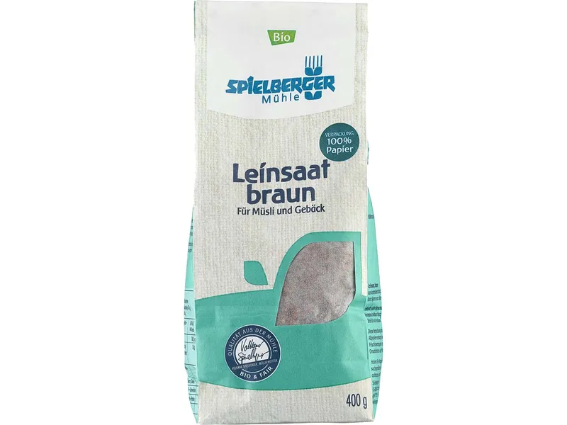 Spielberger Mühle Spielberger Mühle Bio-Leinsaat braun, 400 g – Produktbild 1 von 1