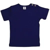 Leela Cotton Baby Kinder Kurzarmshirt Bio-Baumwolle T-shirt "Leela Cotton", Dunkelblau, – Produktbild 1 von 1