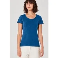 HempAge HempAge Damen T-Shirt mit Rollsaum Hanf/Bio-Baumwolle, Sea(blau), – Produktbild 1 von 1