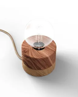 ALMUT von Wildheim ALMUT von Wildheim Tischleuchte Walnuss Holz angesagte Pastelltöne skandinavisches Design – Produktbild 1 von 1