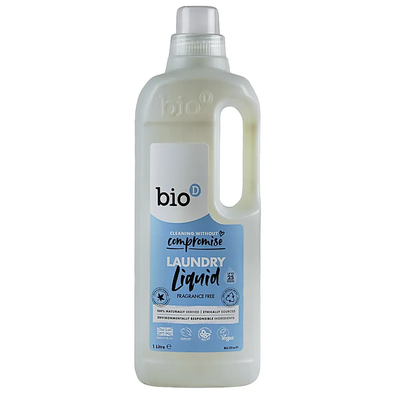 Bio-D Bio-D Concentrated Fragrance Free Laundry Liquid 1L – Produktbild 2 von 2