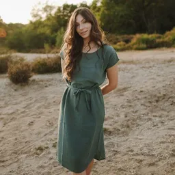 NORDLICHT NORDLICHT Damen Musselin Kleid aus 100% Bio-Baumwolle ELIN – Produktbild 1 von 1