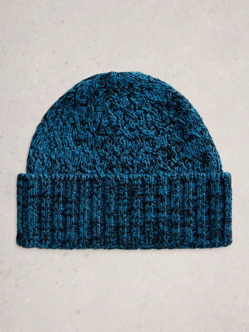 White Stuff Strickmütze Twist - Einheitsgröße, Dunkelblaugrün, – Produktbild 2 von 2