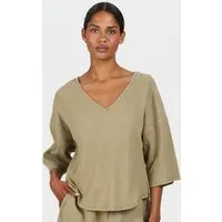 KOMODO KOMODO Damen vegan Top Ida Green, Olivgrün, – Produktbild 3 von 3