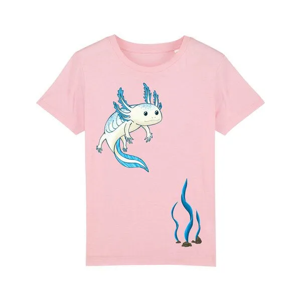 Spangeltangel Spangeltangel Kinder-Sweatshirt "Axolotl", Rosa, – Produktbild 1 von 4