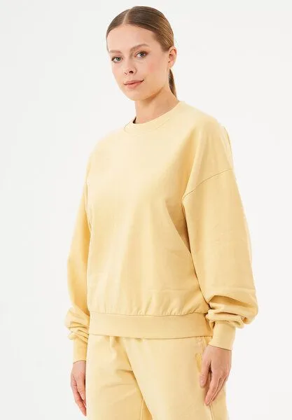 ORGANICATION ORGANICATION ESSENTIALS-BUKET- Soft Touch Sweatshirt aus Bio-Baumwolle, Soft yellow, – Produktbild 3 von 4