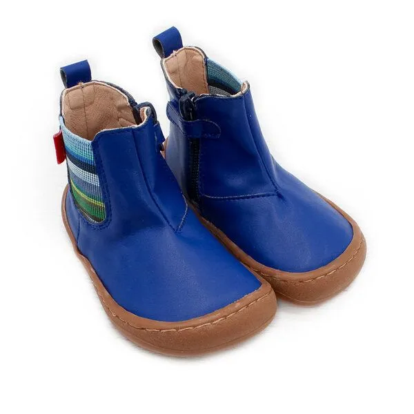 Pololo Pololo Barfuß-Chelseaboot aus Kaktus-Lederimitat (vegan), unisex, Blau, – Produktbild 1 von 4