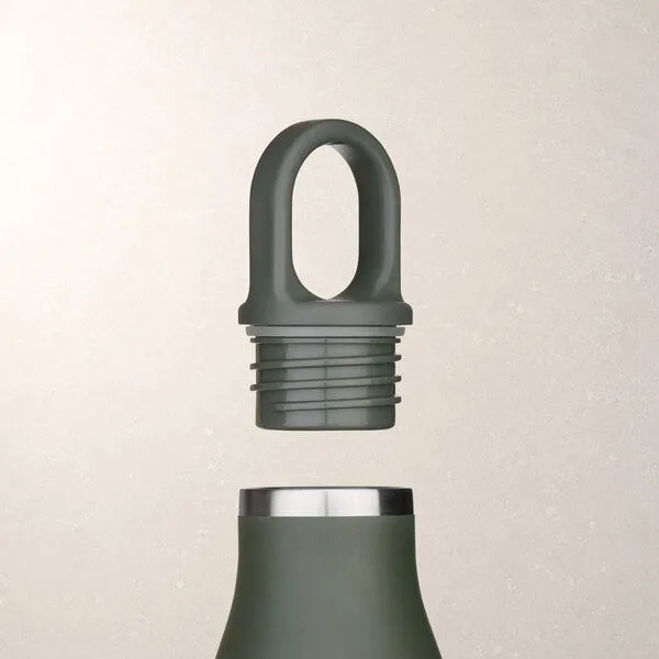 GROENENBERG GROENENBERG Trinkflasche Edelstahl | Thermosflasche 500 o. 750 ml aus recyceltem Edelstahl, Forest, – Produktbild 4 von 4