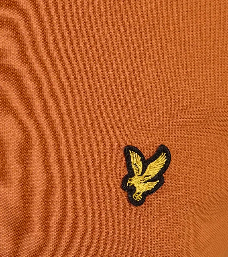 Lyle and Scott Lyle und Scott Polo Plain Orange - Größe M, Orange, – Produktbild 3 von 3