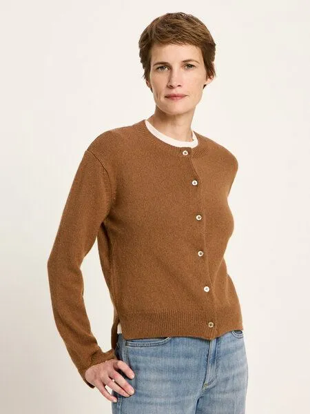 LANIUS LANIUS Boxy Strickjacke, Brown, – Produktbild 1 von 4