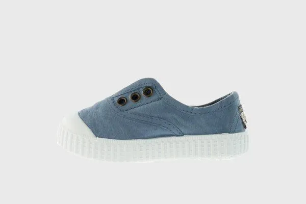 Victoria Victoria vegane Kinder-Schlüpfsneaker – Tintada de Lona, Azul (blau), – Produktbild 2 von 4