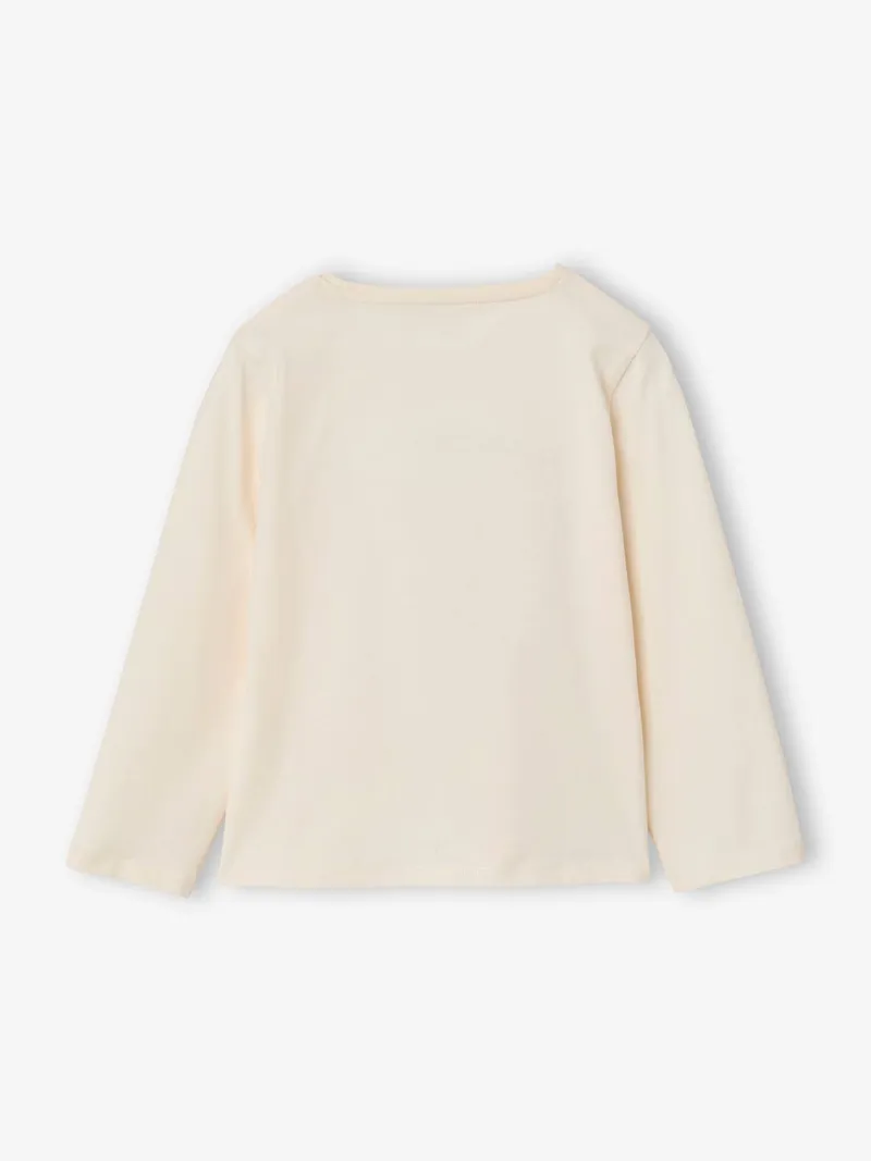 Vertbaudet Langarmshirt MILKSHAKE Mädchen, Wollweiß, – Produktbild 4 von 4
