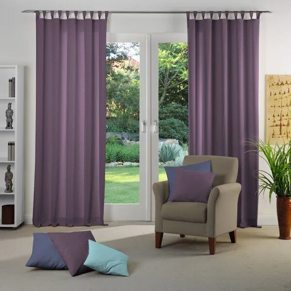Nature by Adam Nature by Adam Kissenhülle aus 100% Bio-Baumwolle Uni Collection, Aubergine, – Produktbild 1 von 4