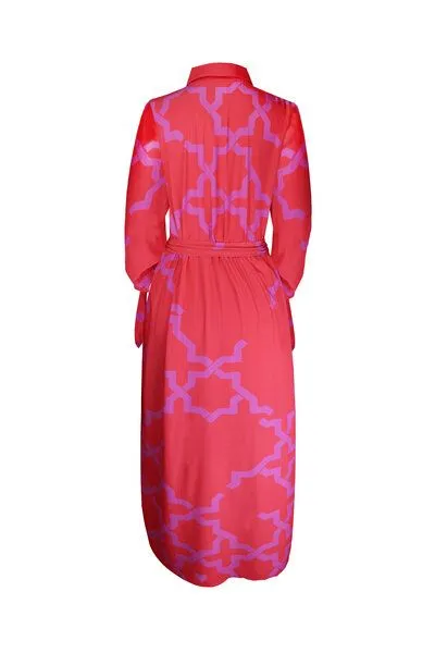 Sophia Schneider-Esleben Sophia Schneider-Esleben Hope - Damenkleid aus Bio-Baumwolle, Rot-lila, – Produktbild 2 von 4