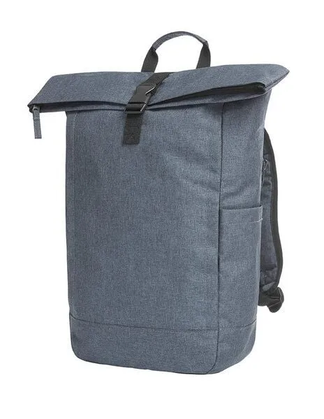 Halfar Halfar Kurierrucksack CIRCLE Rolltop Notebooktasche, Blau meliert, – Produktbild 1 von 1
