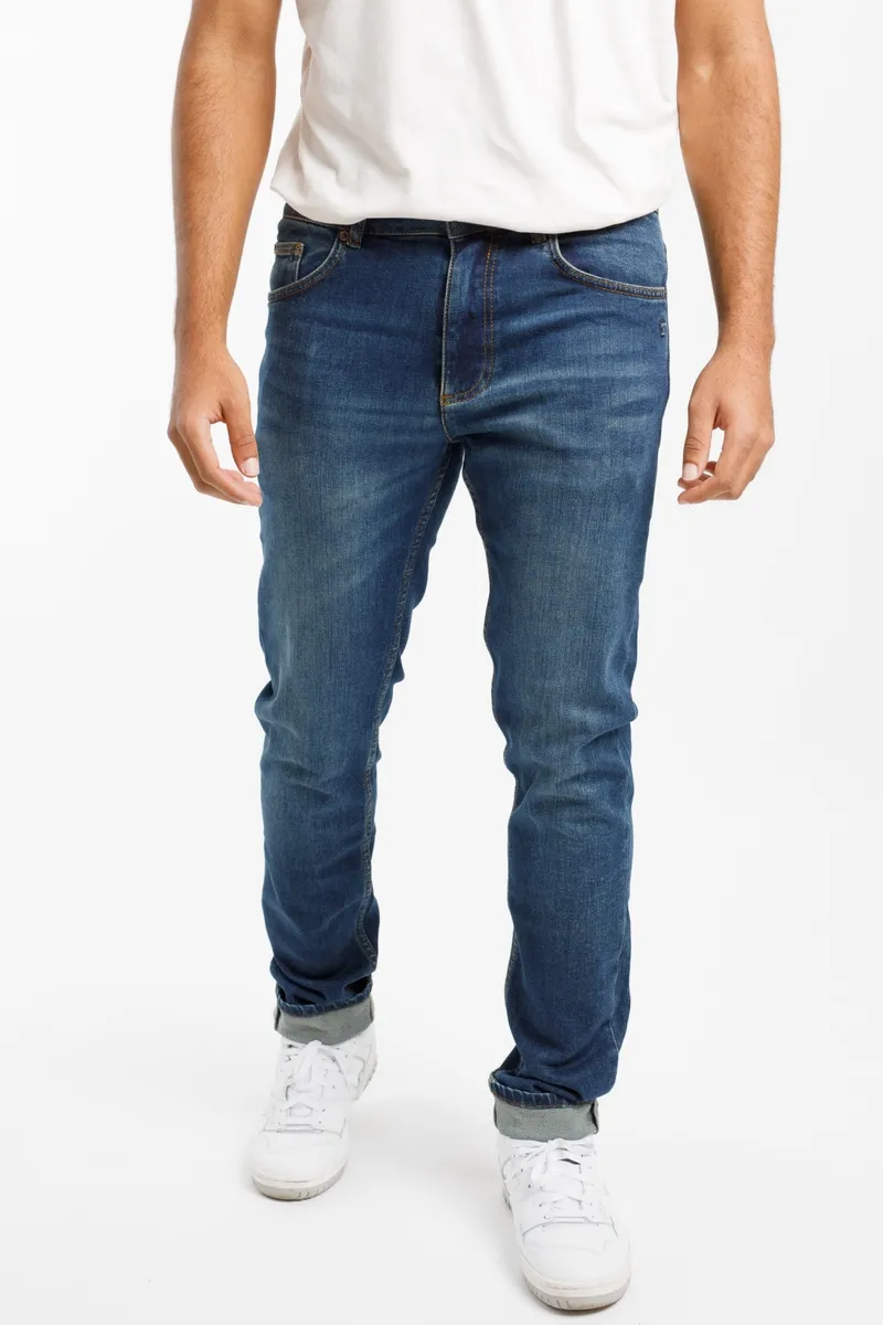 TORLAND TORLAND Herren vegan Schmale Jeans Benny, Dunkelblau, – Produktbild 2 von 2