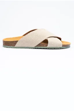 Zouri Zouri Herren vegan Sandalen Sonne Leinen Beige – Produktbild 1 von 1