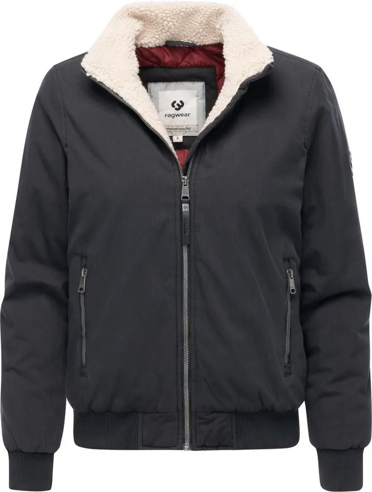 ragwear ragwear Outdoorjacke Coogie YOUMODO Damen Jacke mit hohem Stehkragen, Schwarz, – Produktbild 5 von 5