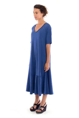 RAVENS VIEW IBIZA RAVENS VIEW IBIZA Damen vegan Kleid Luna Klein Blau – Produktbild 1 von 1