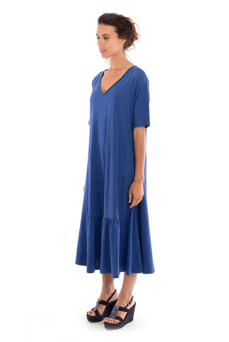 RAVENS VIEW IBIZA RAVENS VIEW IBIZA Damen vegan Kleid Luna Klein Blau, Dunkelblau, – Produktbild 1 von 2