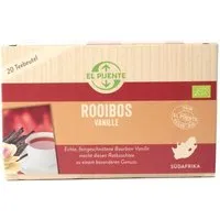 El Puente El Puente Rooibos Vanille - Bio-Tee 20 Teebeutel | Fair Trade | Bio-zertifiziert | Vegan | Glutenfrei – Produktbild 1 von 1
