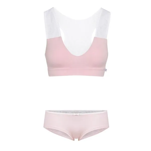 Frija Omina Frija Omina Set Bio-Hipster & Bustier Jondel, Zartrosa (pink), – Produktbild 2 von 3