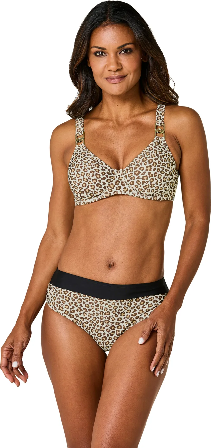 feel good Bikini-Oberteil champagner-schoko-bedruckt, Champagner-schoko-bedruckt, – Produktbild 2 von 2