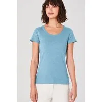 HempAge HempAge Damen T-Shirt mit Rollsaum Hanf/Bio-Baumwolle, Wave, – Produktbild 1 von 1
