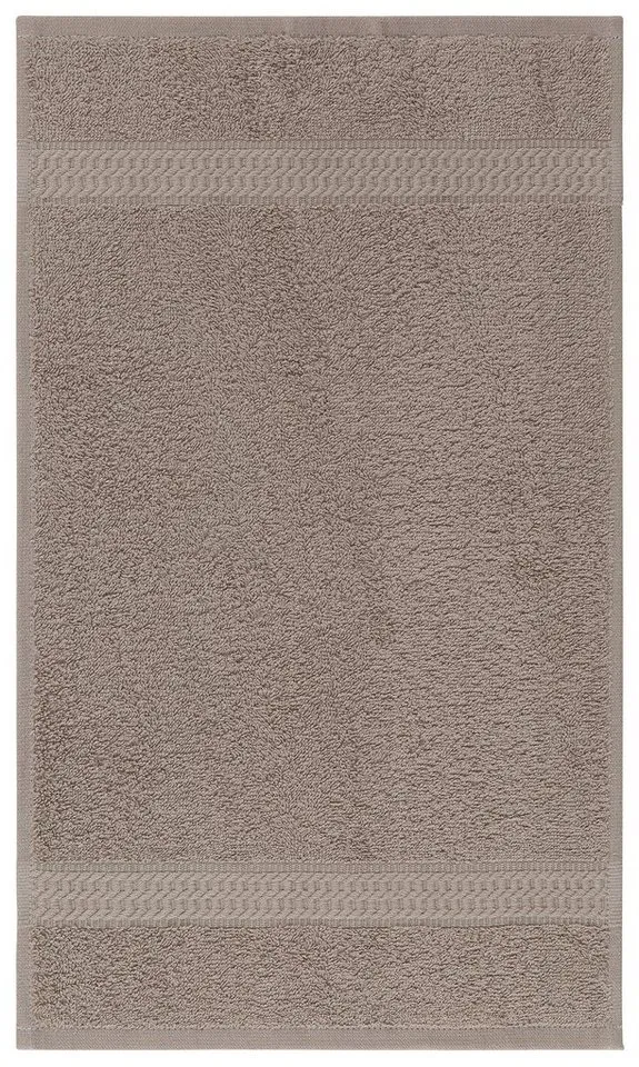 OTTO home Gästehandtücher Juna, als Set und Serie erhältlich, 6 Gästetücher, 30x50cm, Walkfrottee (6-St), 100% Baumwolle, mit Bordüre, Uni-Farben, weich, Grau, – Produktbild 4 von 7