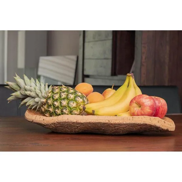 Kork-Deko Kork-Deko Naturkork Obstschale handgefertigt | Fair & Nachhaltig | 30x20cm | Veganes Wohnaccessoire – Produktbild 3 von 7