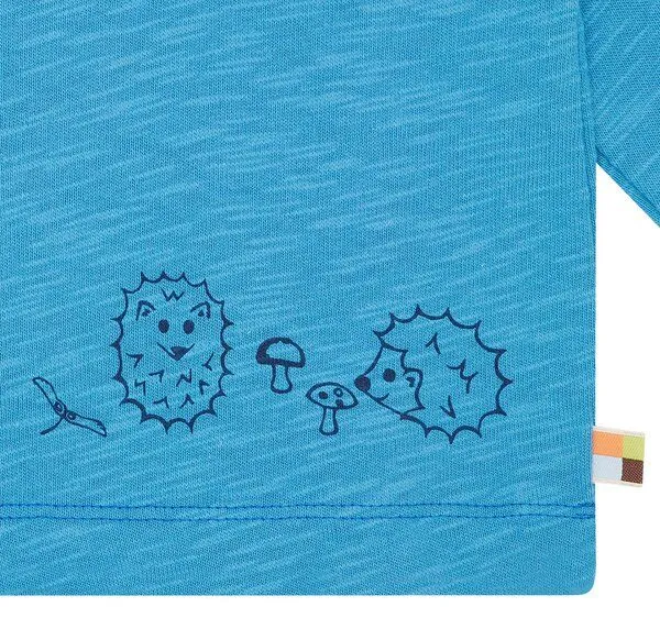 loud + proud loud + proud Babys & Kinder Shirt Slub Jersey, GOTS zertifiziert, Azur(blau), – Produktbild 1 von 2