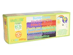 Ökonorm 8 Stk. ökoNORM Bunte Knete "immer weich" farbsortiert 500 g – Produktbild 1 von 1