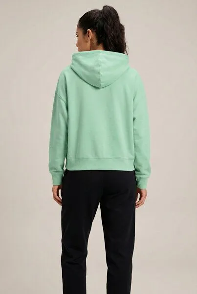 THE FACE OF ELEMENTS The Face of Elements Essential - Relaxed Boxy Fit Hoodie aus 100% Bio-Baumwolle, Iced mint (grün), – Produktbild 2 von 4