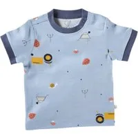 HANS NATUR Baby T-Shirt Bio-Baumwolle Garten blau Gr.50/56 – Produktbild 1 von 1