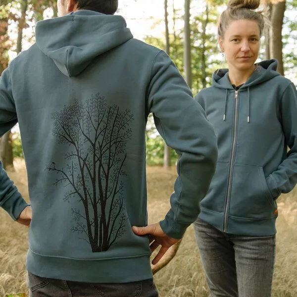 Cmig Cmig Erle mit Elster Kapuzenjacke unisex, Stargazer (blau), – Produktbild 1 von 3