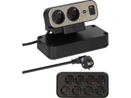 Brennenstuhl brennenstuhl Tischsteckdosenleiste "Duplex", USB-C/-A, 10 Steckdosen, schwarz – Produktbild 1 von 1