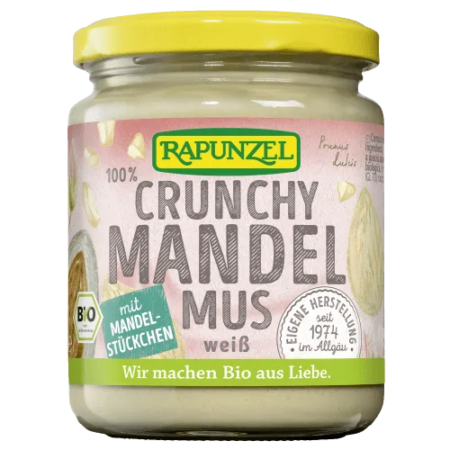 RAPUNZEL Mandelmus weiß Crunchy aus Europa bio (250g) – Produktbild 1 von 2