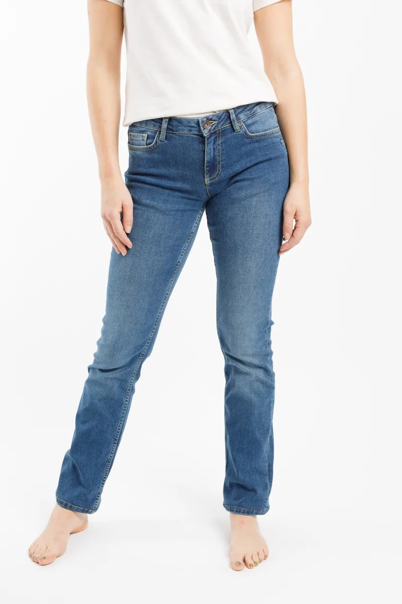 TORLAND TORLAND Damen vegan Gerade Jeans Joan, Blau, – Produktbild 2 von 2