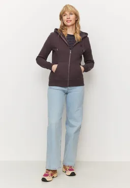recolution Recolution Damen vegan Sweatjacke Dahlia In Dark Grape – Produktbild 1 von 1
