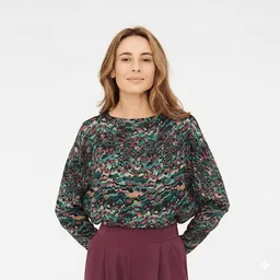 WiDDA WiDDA Damen vegan Longsleeve Slabby Mehrfarbig – Produktbild 1 von 1