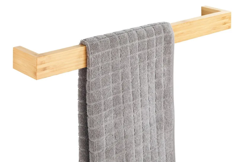 Wenko Wenko Handtuchhalter Bambusa, BxTxH: 60x5x9 cm, Beige, – Produktbild 4 von 5