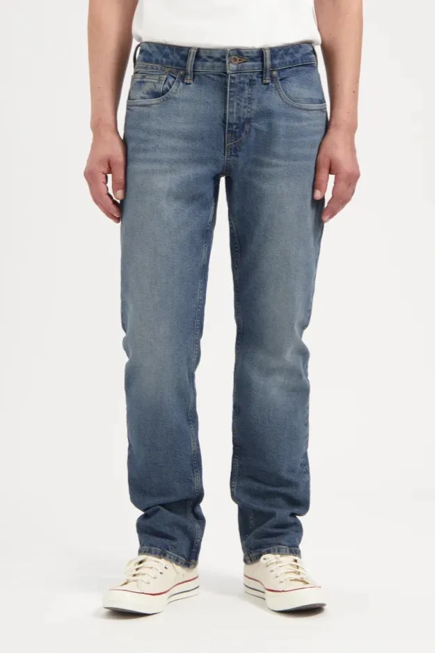Kuyichi Kuyichi Herren vegan Jeans Nick Straight Broken Blue, Dunkelblau, – Produktbild 2 von 2