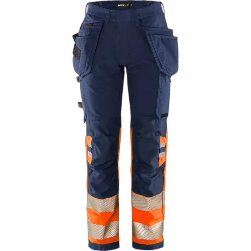 Fristads Berufshose hochsichtbar Klasse 1 für Frauen Fristads Outdoor 2643 GSTP, Orange, – Produktbild 2 von 2