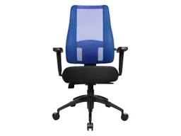 Topstar Topstar Bürodrehstuhl "Lady Sitness Deluxe" mit Armlehnen und Kunststofffußkreuz blau – Produktbild 1 von 1