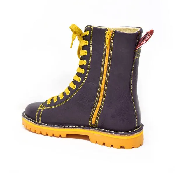 Grünbein Shoes Grünbein Shoes Schnürboots Finn, Lila, – Produktbild 3 von 4