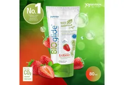 JOYDIVISION JOYDIVISION Gleitgel BIOglide Erdbeere, zertifizierte Naturkosmetik, vegan, Erdbeerduft und Geschmack – Produktbild 1 von 1