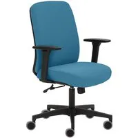 Bürodrehstuhl "2219" mit Armlehnen, hellblau – Produktbild 1 von 1